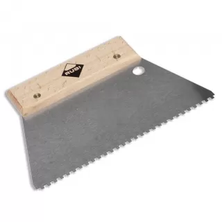 Rubi fogazott acél spatulya fa fogóval (71925)